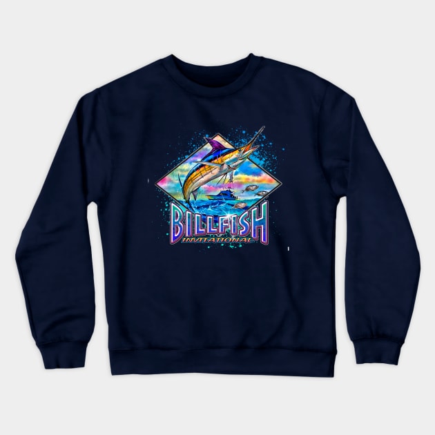 Billfish Invitational Crewneck Sweatshirt by Digitanim8tor